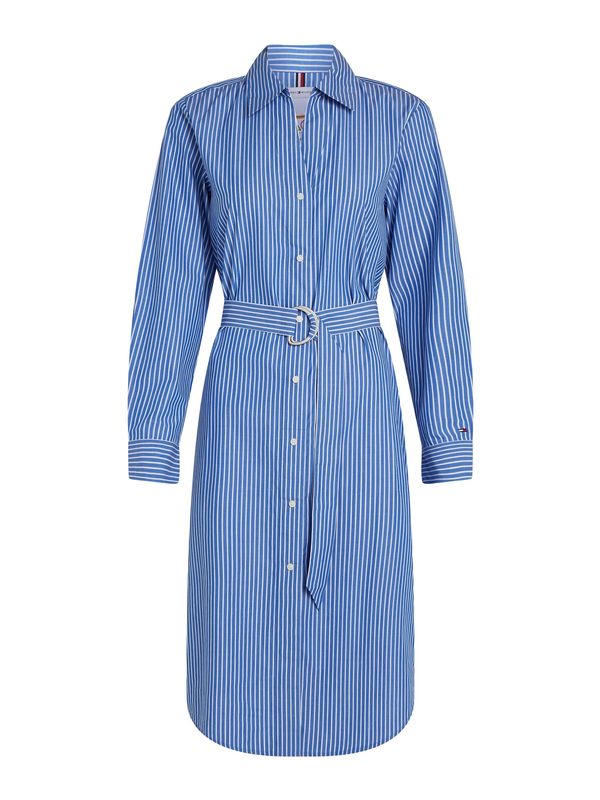 TOMMY HILFIGER TOMMY HILFIGER Dolga srajca 'Ess'  modra / bela