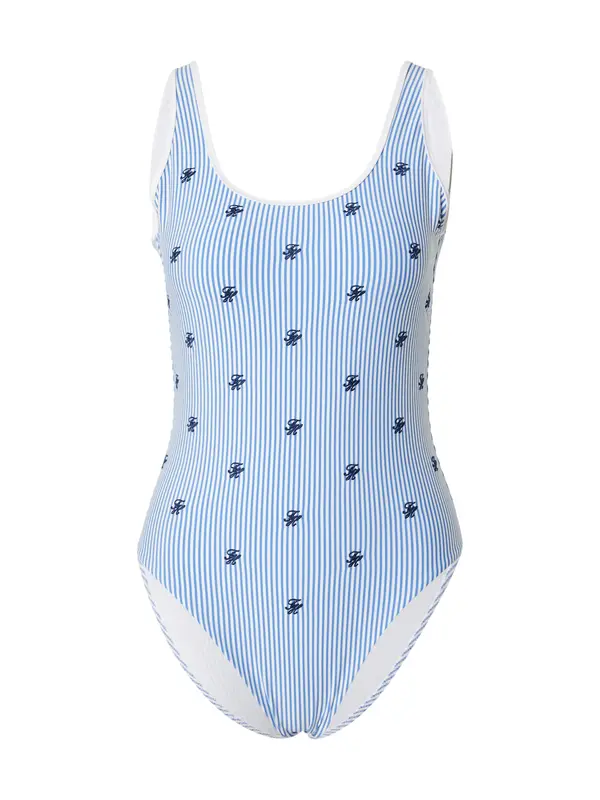 TOMMY HILFIGER TOMMY HILFIGER Enodelne kopalke  mornarska / azur / bela
