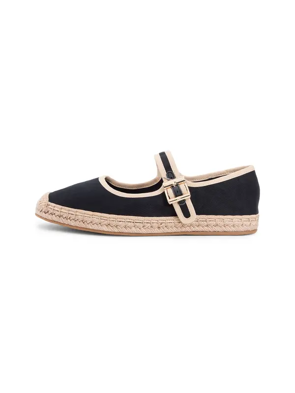 TOMMY HILFIGER TOMMY HILFIGER Espadrile  bež / črna