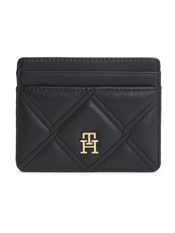 TOMMY HILFIGER TOMMY HILFIGER Etui 'Quilted Card'  črna