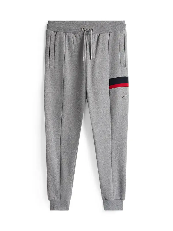 TOMMY HILFIGER TOMMY HILFIGER Hlače  mornarska / pegasto siva / rdeča