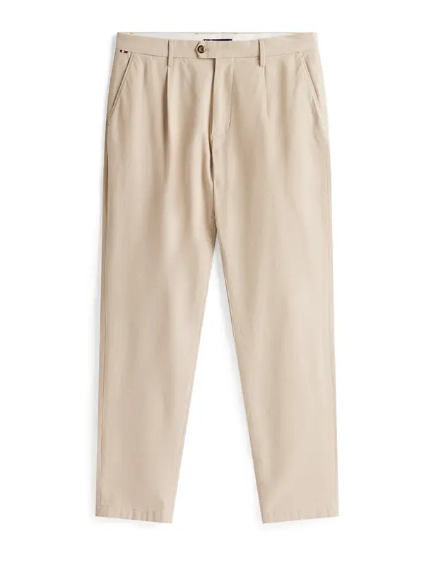 TOMMY HILFIGER TOMMY HILFIGER Hlače z naborki 'HARLEM'  kaki