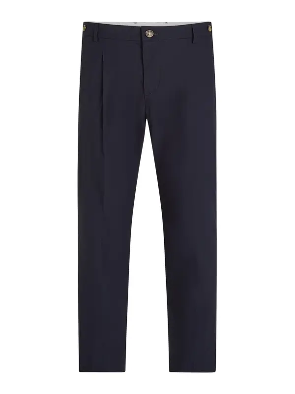 TOMMY HILFIGER TOMMY HILFIGER Hlače z naborki 'HARLEM'  temno modra