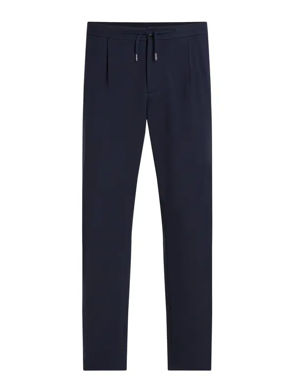 TOMMY HILFIGER TOMMY HILFIGER Hlače z naborki  modra