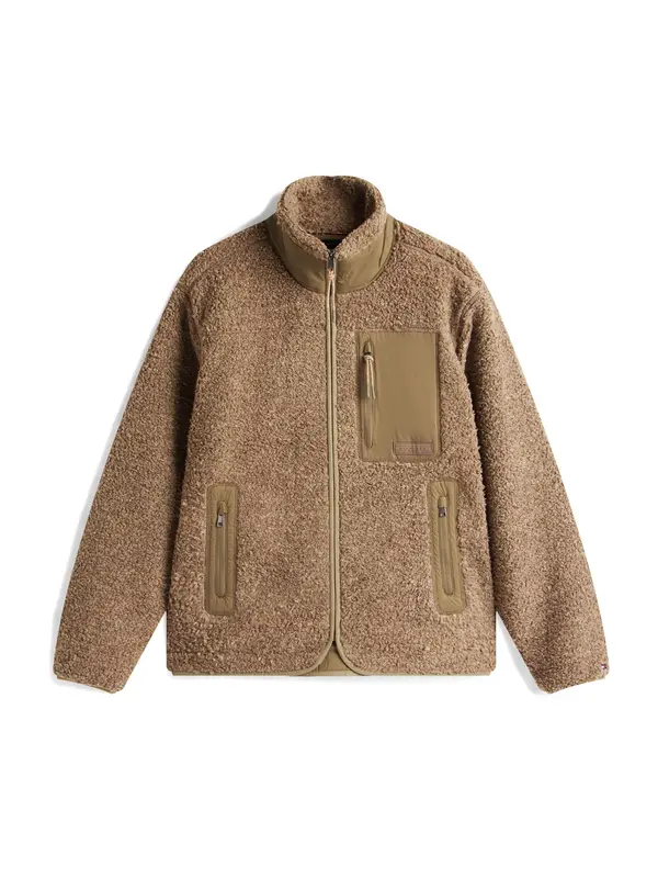 TOMMY HILFIGER TOMMY HILFIGER Jopa iz flisa  temno bež