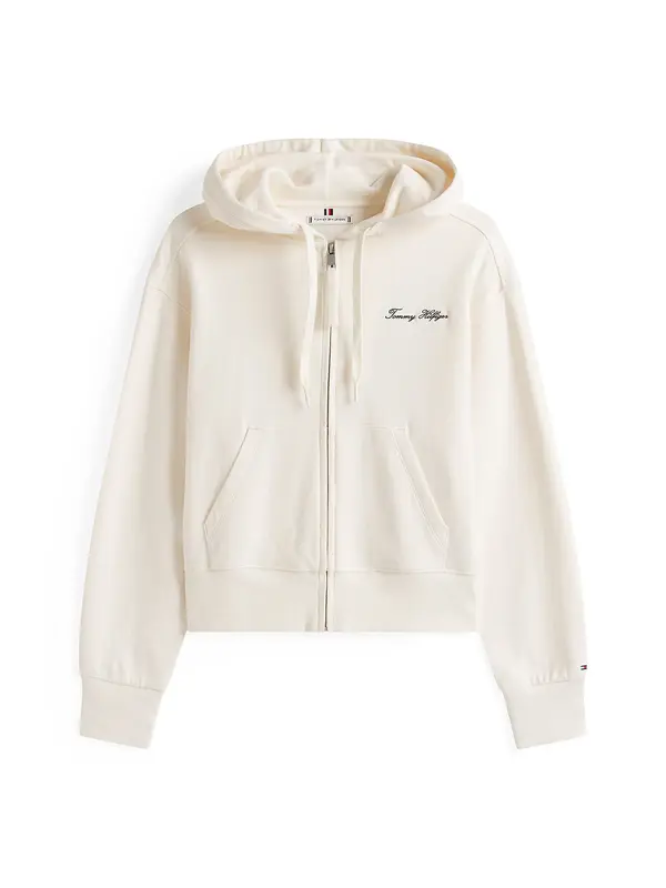 TOMMY HILFIGER TOMMY HILFIGER Jopa na zadrgo  črna / off-bela
