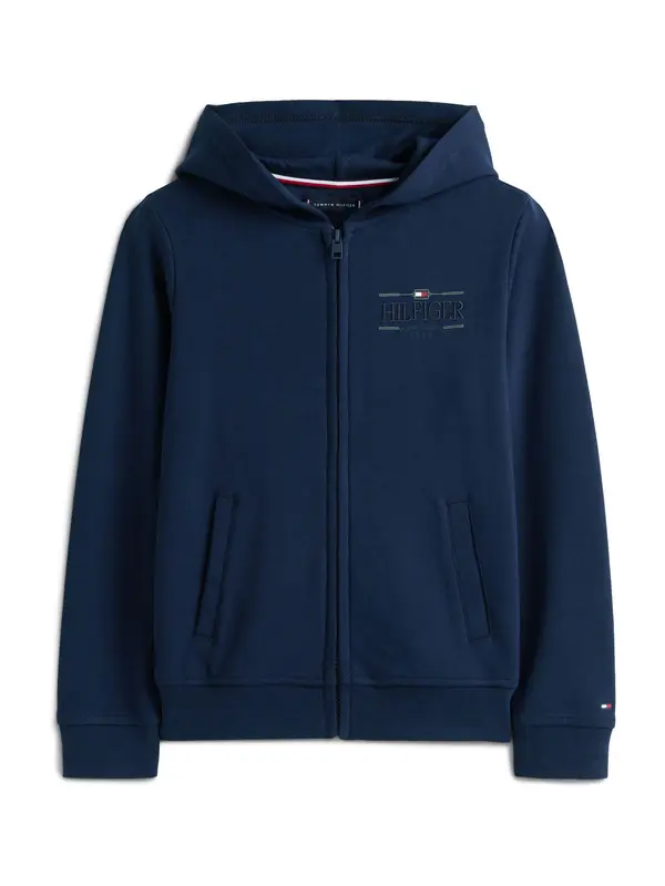 TOMMY HILFIGER TOMMY HILFIGER Jopa na zadrgo 'Icons'  mornarska / temno zelena / rdeča / bela