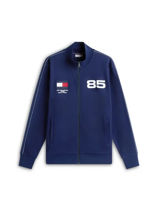 TOMMY HILFIGER TOMMY HILFIGER Jopa na zadrgo 'Interlock Track'  mornarska / rdeča / bela