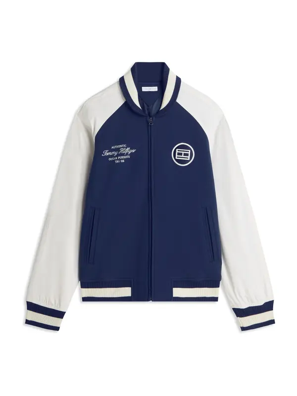 TOMMY HILFIGER TOMMY HILFIGER Jopa na zadrgo 'Nautical'  mornarska / bela