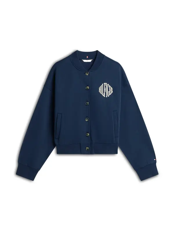 TOMMY HILFIGER TOMMY HILFIGER Jopa na zadrgo 'Varsity'  kremna / mornarska / rdeča / bela