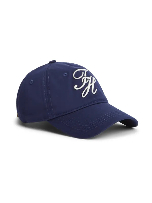 TOMMY HILFIGER TOMMY HILFIGER Kapa 'Logo Embroidery Baseball'  mornarska / bela