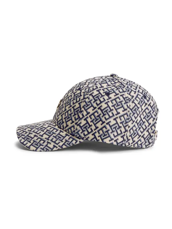 TOMMY HILFIGER TOMMY HILFIGER Kapa 'TH Monogram Baseball'  bež / mornarska / golobje modra