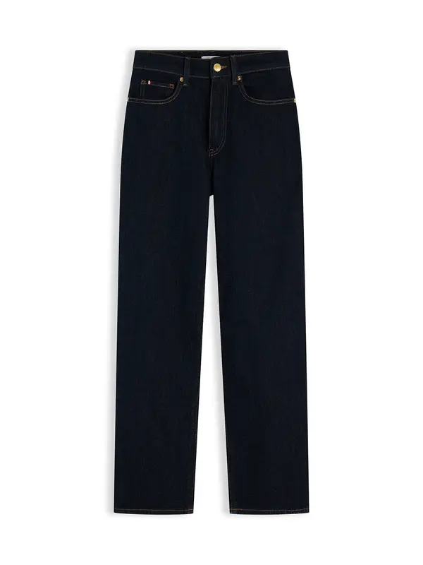 TOMMY HILFIGER TOMMY HILFIGER Kavbojke 'High Rise Tapered Leg Ankle'  temno modra