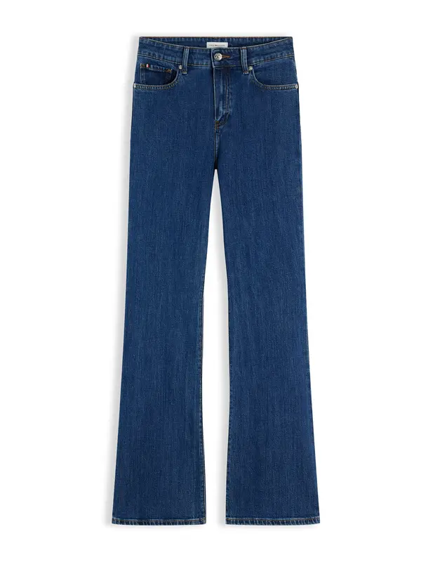 TOMMY HILFIGER TOMMY HILFIGER Kavbojke 'Mid Rise Bootcut'  temno modra
