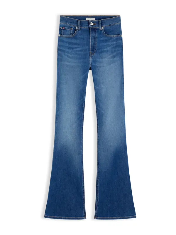 TOMMY HILFIGER TOMMY HILFIGER Kavbojke 'Whiskered Mid Rise Flared'  moder denim