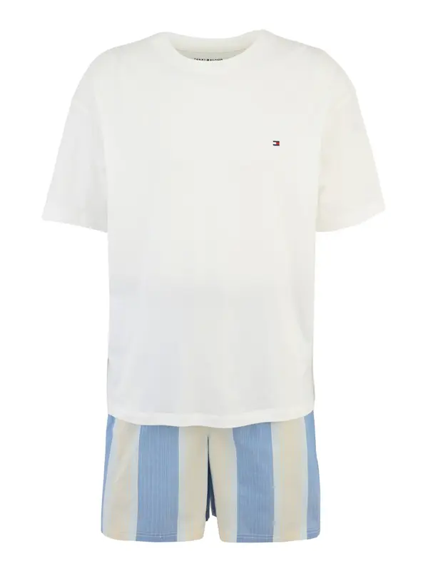 TOMMY HILFIGER TOMMY HILFIGER Kratka pižama  bež / opal / svetlo modra / bela
