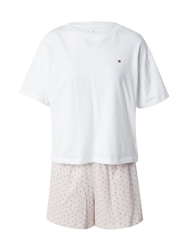 TOMMY HILFIGER TOMMY HILFIGER Kratke hlače za spanje  mornarska / roza / bela