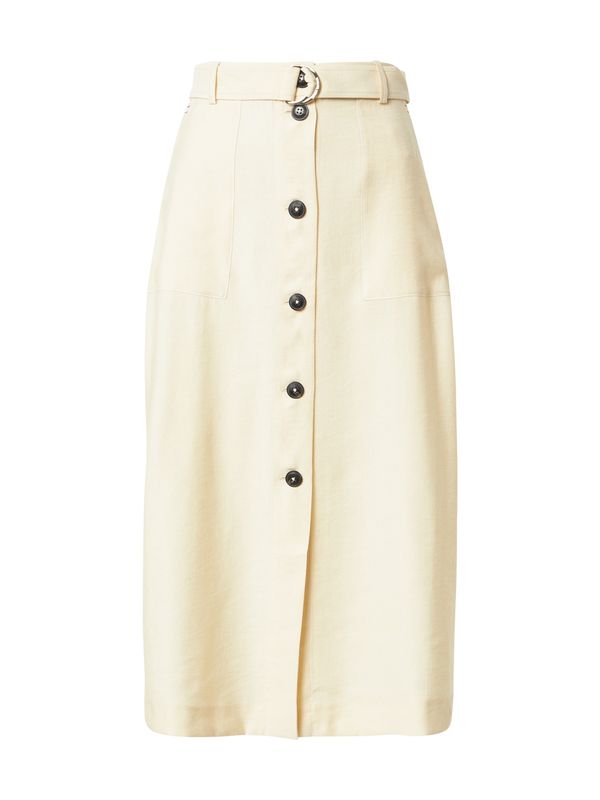 TOMMY HILFIGER TOMMY HILFIGER Krilo 'TOMMY HILFIGER X ABOUT YOU BUTTONED MIDI SKIRT'  bež