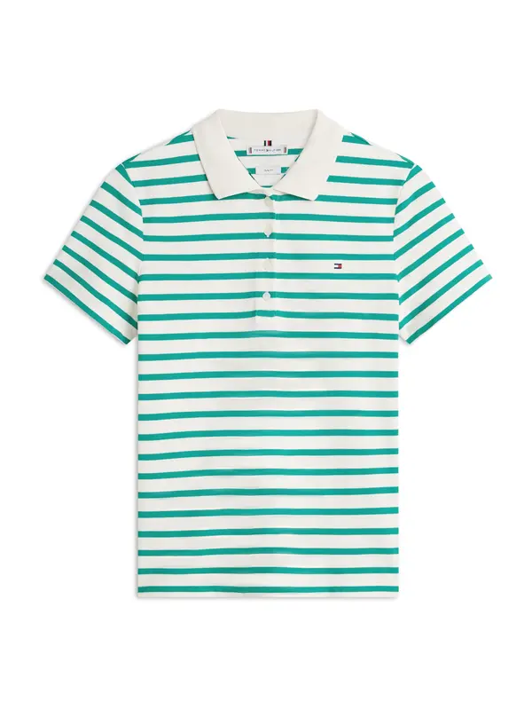 TOMMY HILFIGER TOMMY HILFIGER Majica '1985'  kremna / zelena