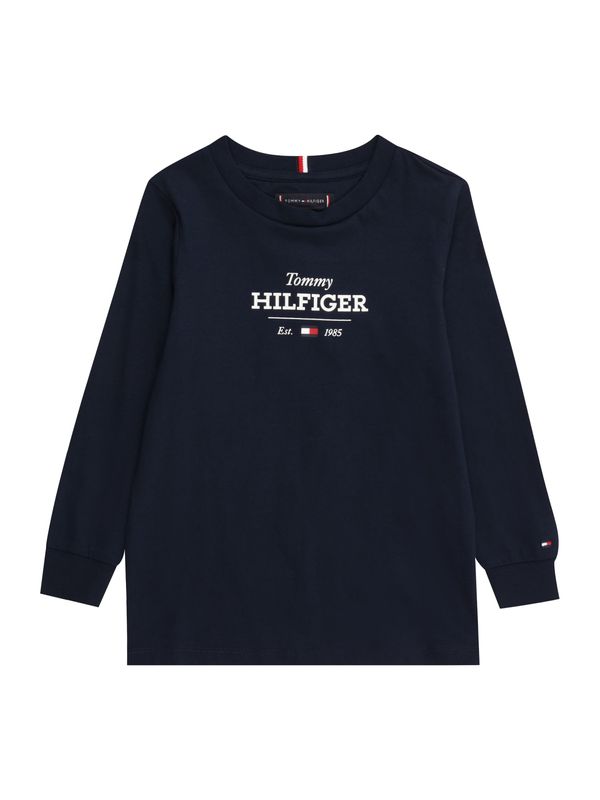 TOMMY HILFIGER TOMMY HILFIGER Majica '1985'  mornarska / bela