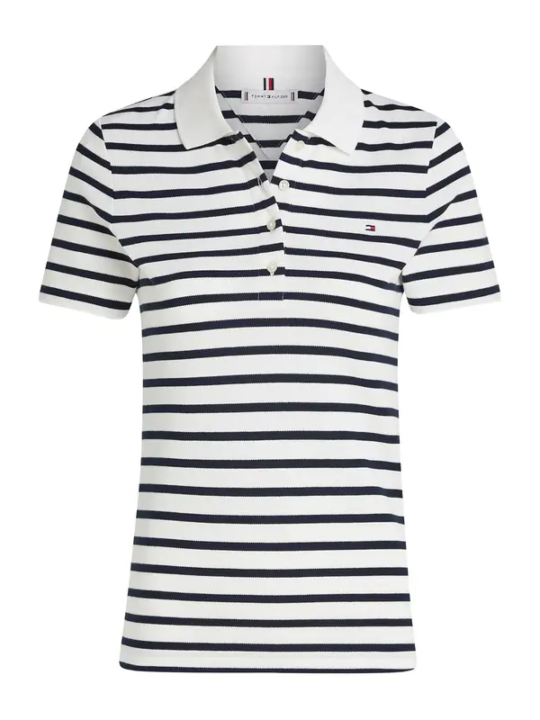 TOMMY HILFIGER TOMMY HILFIGER Majica '1985'  mornarska / bela