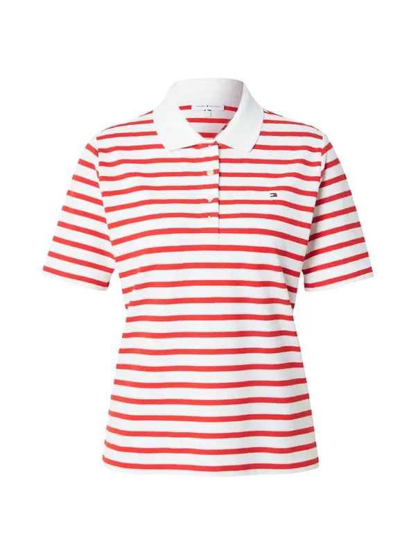 TOMMY HILFIGER TOMMY HILFIGER Majica '1985 Regular Fit'  češnjevo rdeča / bela