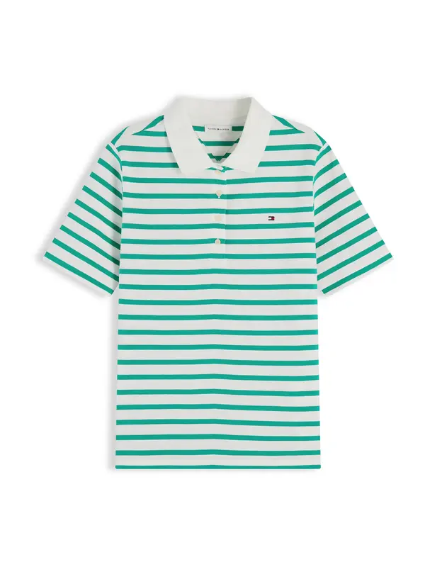 TOMMY HILFIGER TOMMY HILFIGER Majica '1985 Regular Fit'  smaragd / bela