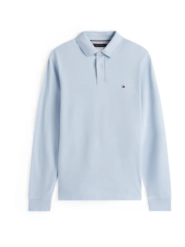 TOMMY HILFIGER TOMMY HILFIGER Majica '1985 Regular Long Sleeve'  svetlo modra