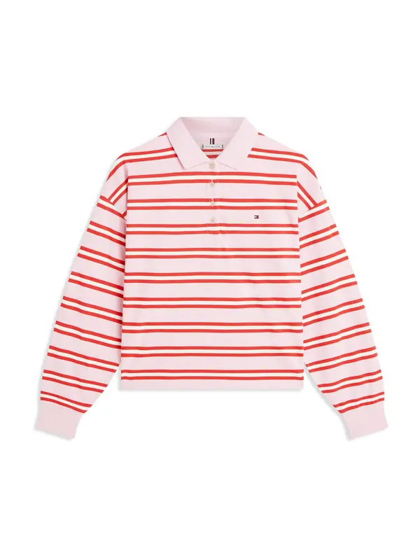 TOMMY HILFIGER TOMMY HILFIGER Majica '1985'  roza / rdeča / bela