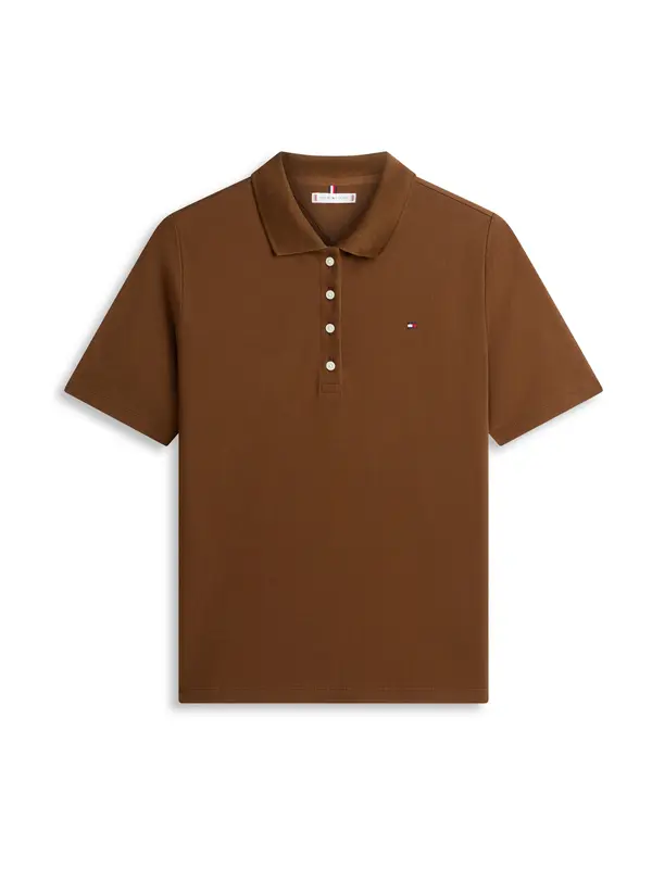 TOMMY HILFIGER TOMMY HILFIGER Majica '1985'  temno modra / rjava / rdeča / bela