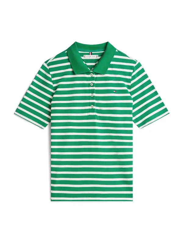 TOMMY HILFIGER TOMMY HILFIGER Majica '1985'  zelena / bela
