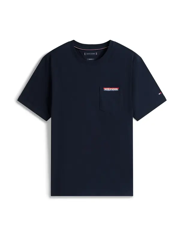 TOMMY HILFIGER TOMMY HILFIGER Majica 'AMERICANA'  mornarska / živo rdeča / bela
