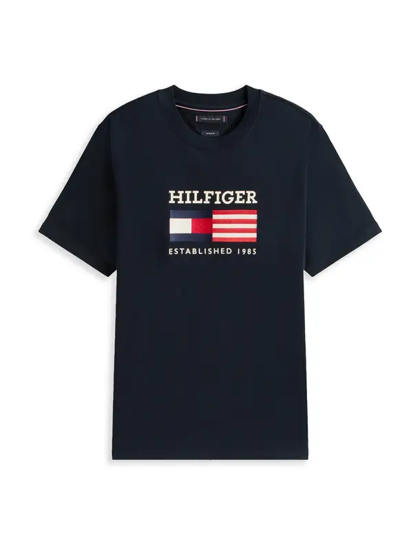 TOMMY HILFIGER TOMMY HILFIGER Majica 'Americana'  temno modra / rdeča / bela