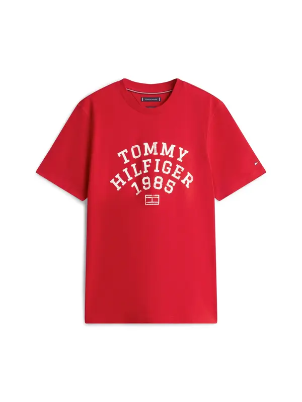 TOMMY HILFIGER TOMMY HILFIGER Majica 'ARCH'  rdeča / bela