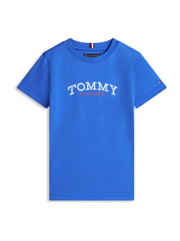 TOMMY HILFIGER TOMMY HILFIGER Majica  azur / rdeča / bela
