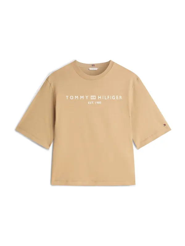 TOMMY HILFIGER TOMMY HILFIGER Majica  bež / bela