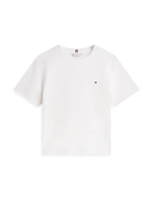 TOMMY HILFIGER TOMMY HILFIGER Majica 'Boxy Interlock'  bela