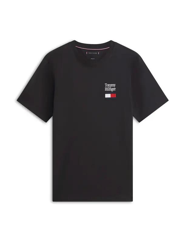 TOMMY HILFIGER TOMMY HILFIGER Majica 'Brand Love'  črna
