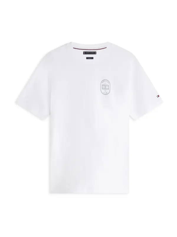 TOMMY HILFIGER TOMMY HILFIGER Majica 'BRAND LOVE'  črna / bela