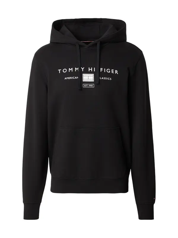 TOMMY HILFIGER TOMMY HILFIGER Majica 'BRAND LOVE'  črna / bela