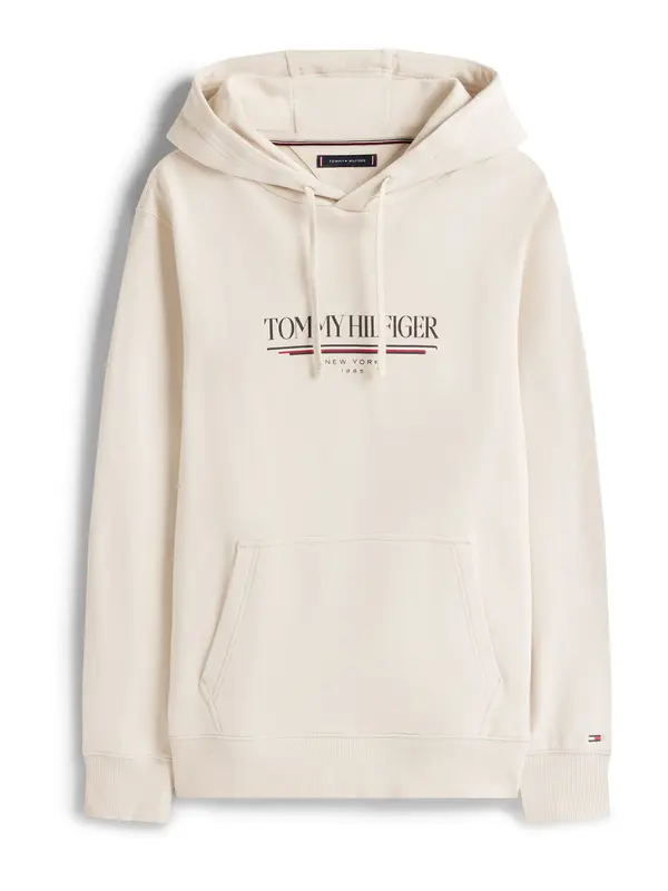 TOMMY HILFIGER TOMMY HILFIGER Majica 'BRAND LOVE'  ecru / rdeča / črna / bela