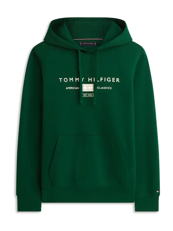 TOMMY HILFIGER TOMMY HILFIGER Majica 'Brand Love'  jelka / bela