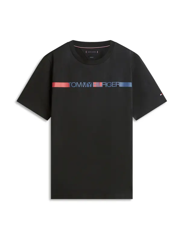 TOMMY HILFIGER TOMMY HILFIGER Majica 'BRAND LOVE'  modra / rdeča / črna