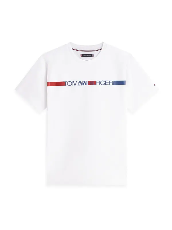 TOMMY HILFIGER TOMMY HILFIGER Majica 'BRAND LOVE'  mornarska / rdeča / bela