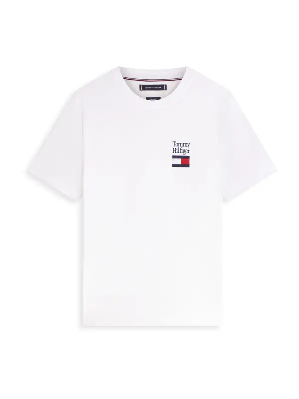 TOMMY HILFIGER TOMMY HILFIGER Majica 'BRAND LOVE'  mornarska / rdeča / bela