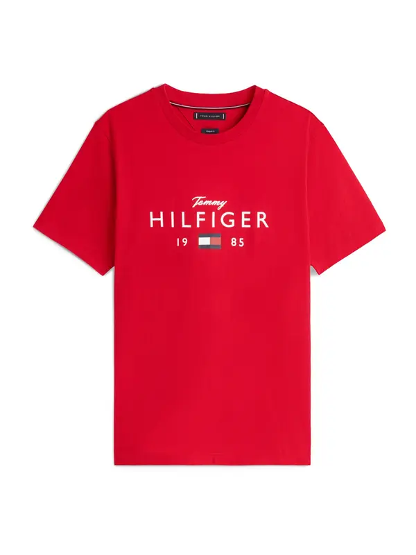 TOMMY HILFIGER TOMMY HILFIGER Majica 'BRAND LOVE'  mornarska / rdeča / bela