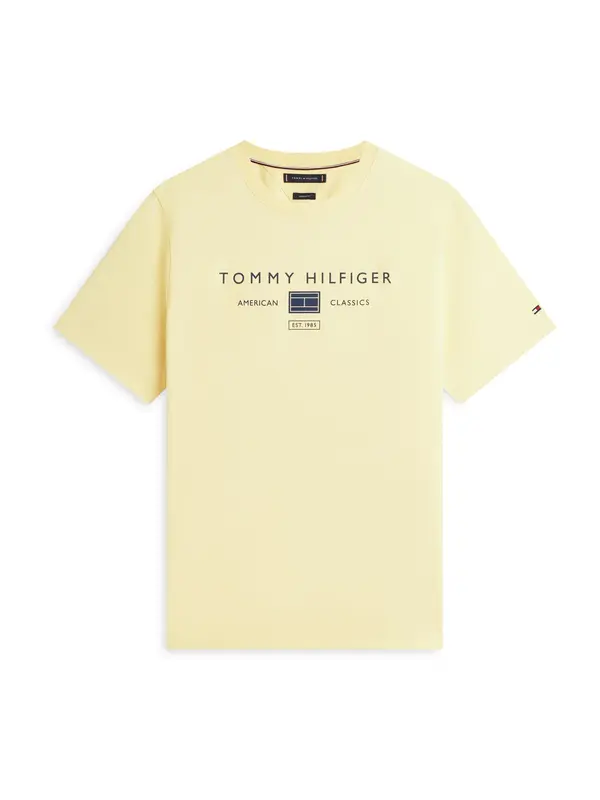 TOMMY HILFIGER TOMMY HILFIGER Majica 'BRAND LOVE'  mornarska / rumena / rdeča / bela