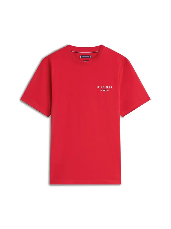 TOMMY HILFIGER TOMMY HILFIGER Majica 'BRAND LOVE'  rdeča / bela
