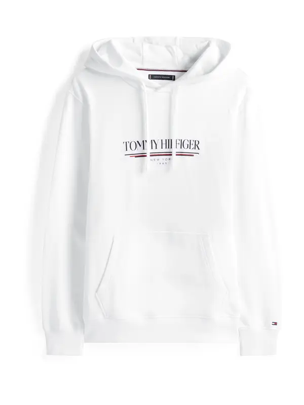 TOMMY HILFIGER TOMMY HILFIGER Majica 'BRAND LOVE'  rdeča / črna / bela