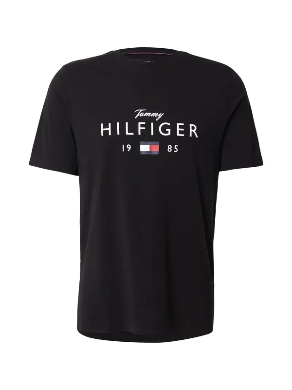 TOMMY HILFIGER TOMMY HILFIGER Majica 'BRAND LOVE'  rdeča / črna / bela